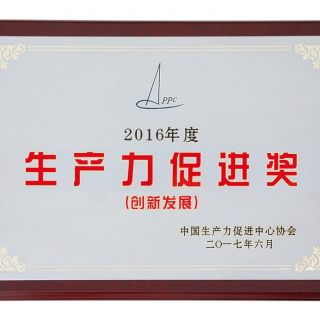 2017年獲全國生產(chǎn)力促進(jìn)創(chuàng)新發(fā)展獎(jiǎng)